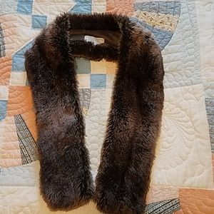 Faux fur stole scarf